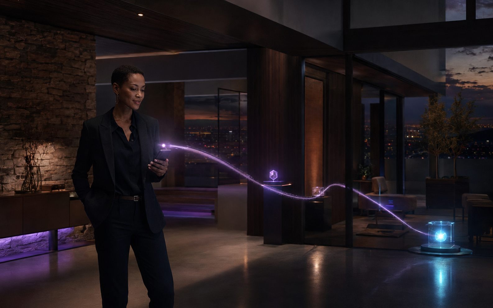 A customer signal moving through a connected AI journey